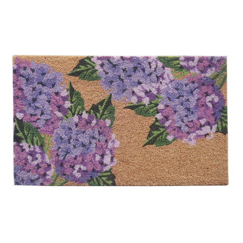 Hydrangea Coconut Coir Doormat