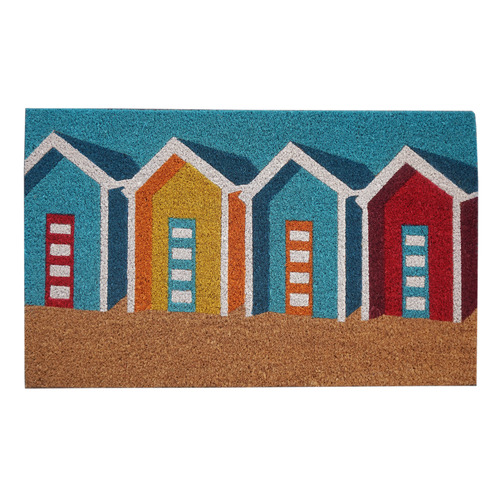 Beach Boxes Coconut Coir Doormat
