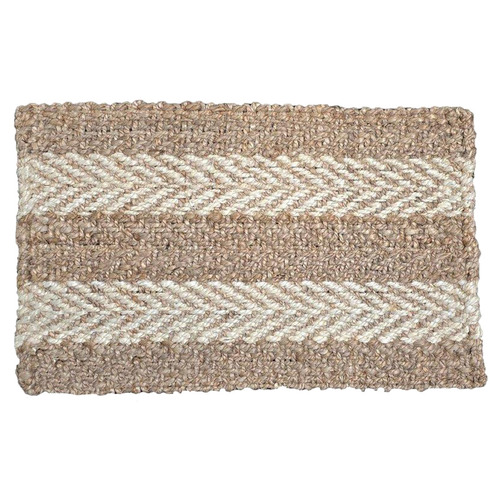 Striped Jute Doormat
