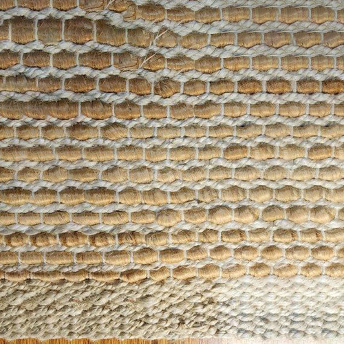 Light Grey Bubble Jute & Coconut Coir Doormat