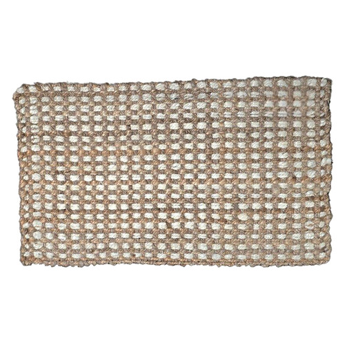 Light Grey Bubble Jute Doormat