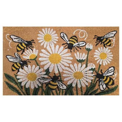 Daisies & Bees Coir Doomat