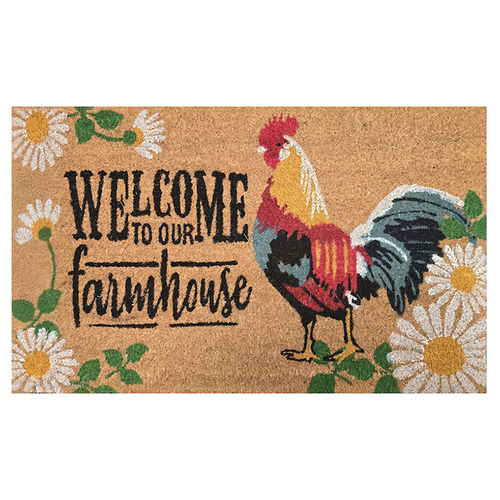 Welcome Farmhouse Coir Doomat