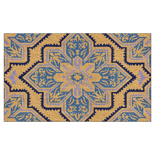 Blue Mosaic Coir Doomat