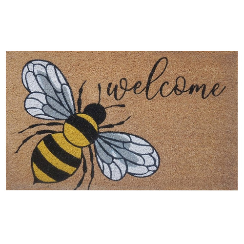 Welcome Bee Coir Doomat