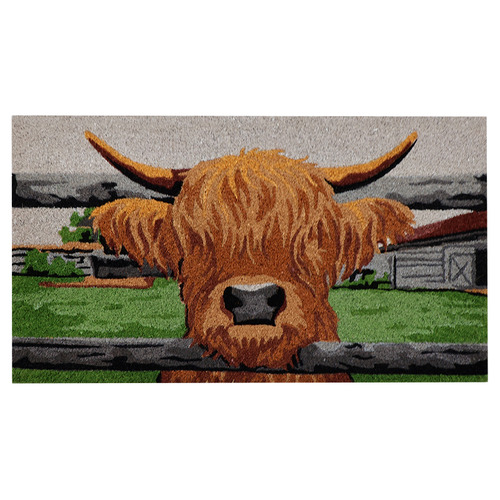 Highland Cow Coir Doomat