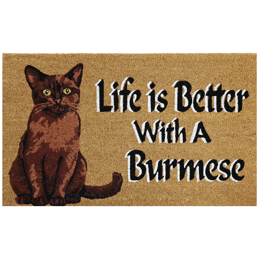 Life is Better With a Burmese Coir Doormat