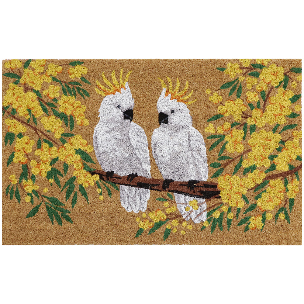 Cockatoos Coir Doormat