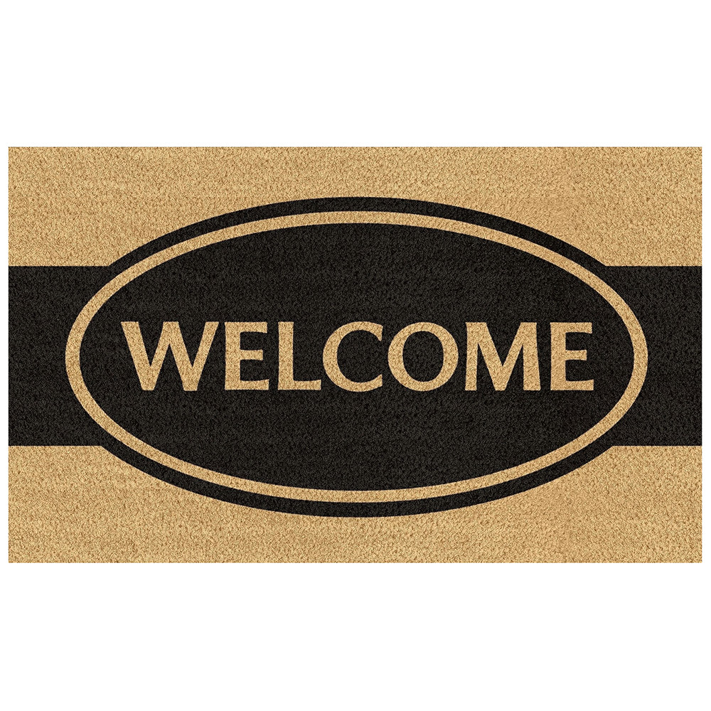 Classic Oval Welcome Coir Doormat