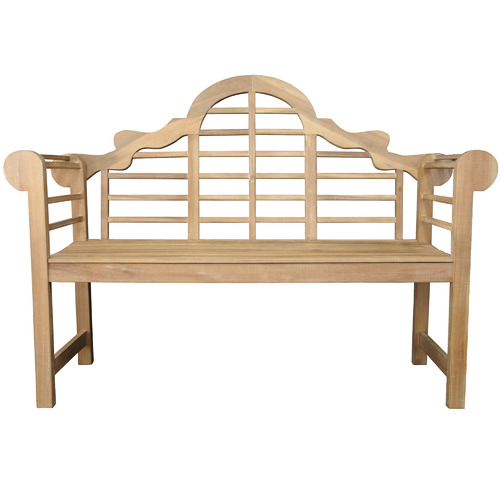Natural Queens Acacia Wood Garden Bench