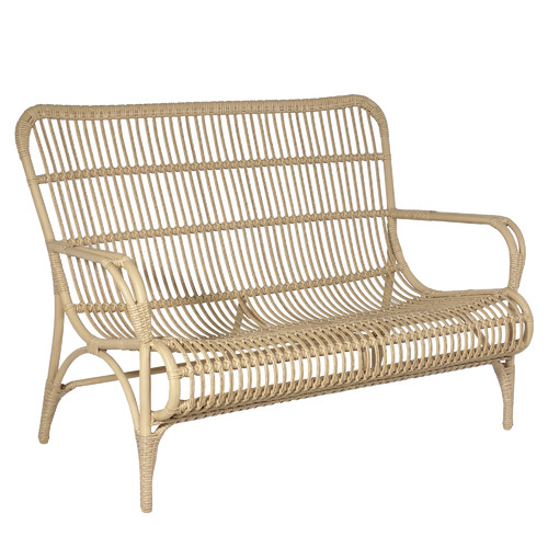 Hartman 2 Seater Natural Cairns Wicker Outdoor Bench & Reviews Temple & ster