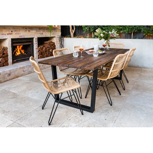 Hartman Natural Cairns Wicker Outdoor Dining Chair Temple Webster - Main Image