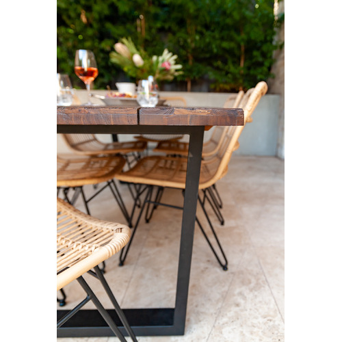 hartman sorrento timber outdoor dining table