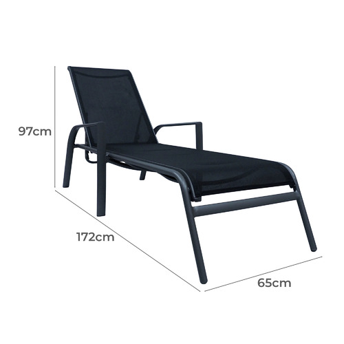 Black-Opus-II-Metal-Sling-Sun-Lounger