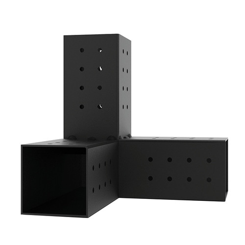 Toja Grid Post Wall Pergola Bracket & Rectangular Shade Sail Set