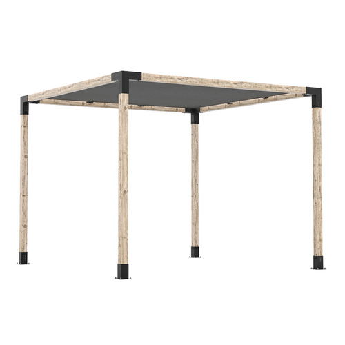 Toja Grid Wall Mount 8 Pergola Bracket & Square Shade Sail Set
