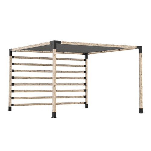 Toja Grid Post Wall Pergola Bracket & Square Shade Sail Set