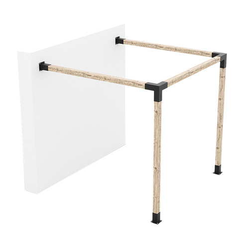 Toja Grid Trio & Solo Wall Mount Pergola Bracket Set