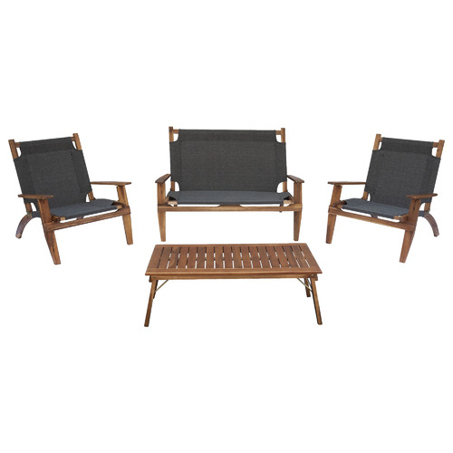 4 Seater Primavera Acacia Wood Outdoor Lounge Set