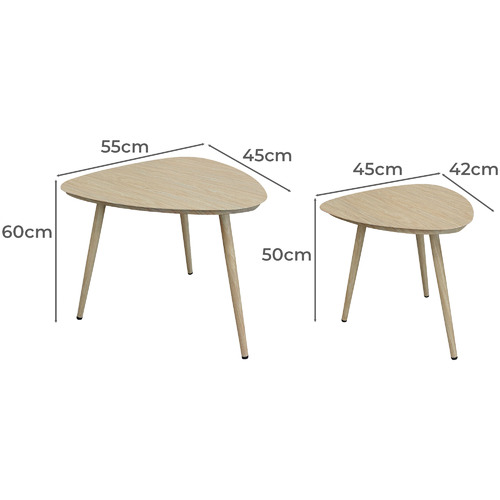 2 Piece Innessa Nesting Side Table Set
