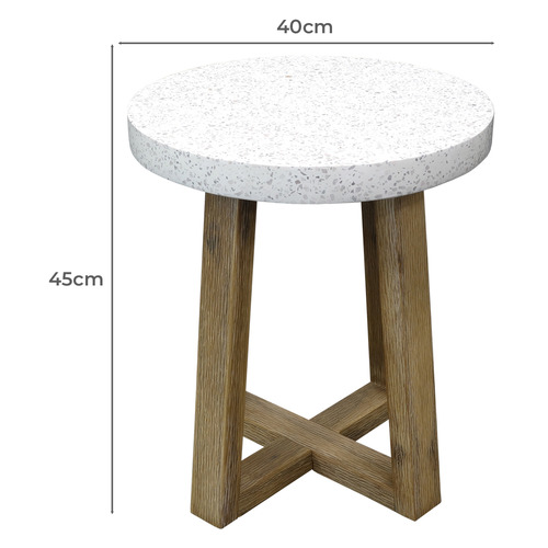 Hartman Terrazzo Outdoor Side Table | Temple & Webster