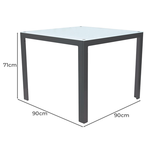 Dali Square Aluminium Outdoor Dining Table