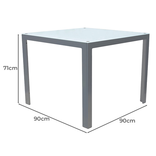 Dali Square Aluminium Outdoor Dining Table
