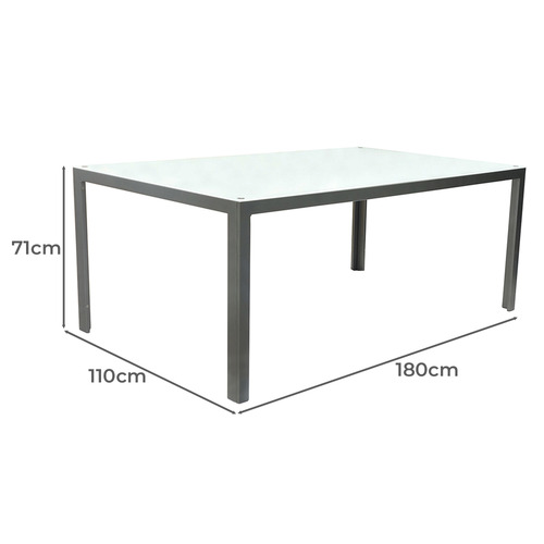 Dali Rectangular Aluminium Outdoor Dining Table