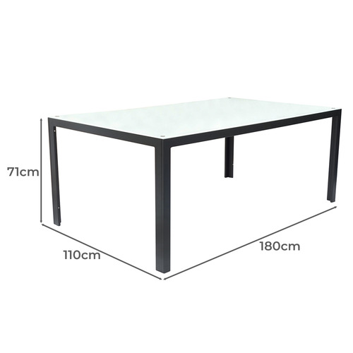 Dali Rectangular Aluminium Outdoor Dining Table