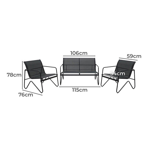 5 Seater Manhattan Outdoor Lounge Set