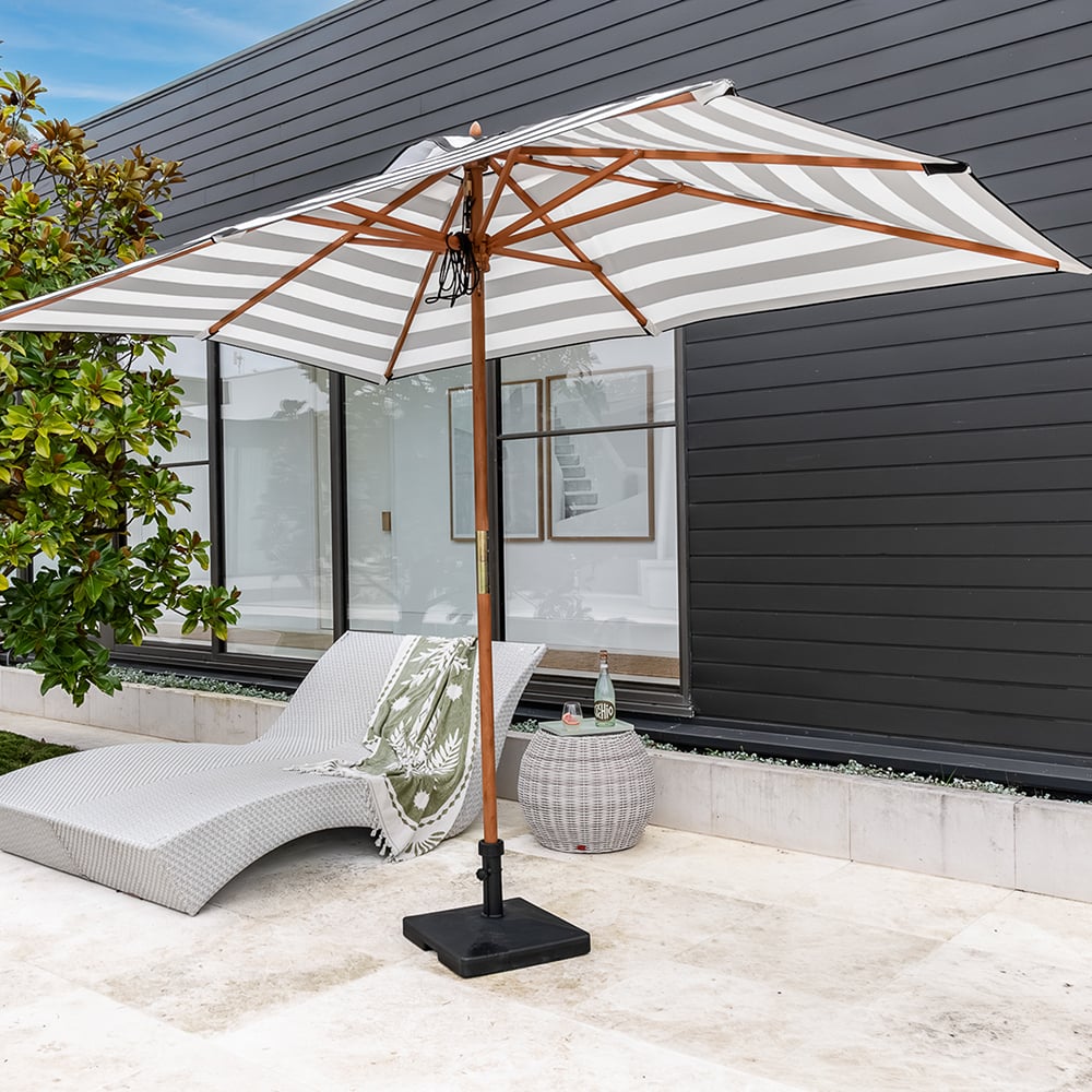 2.5m Amalfi Striped Market Umbrella