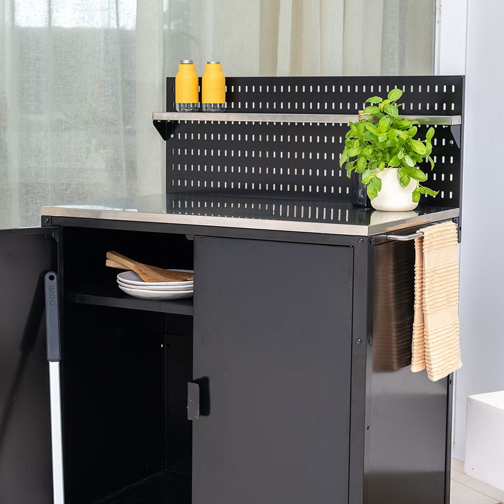 Winslow Outdoor Cabinet Pegboard with Shelf