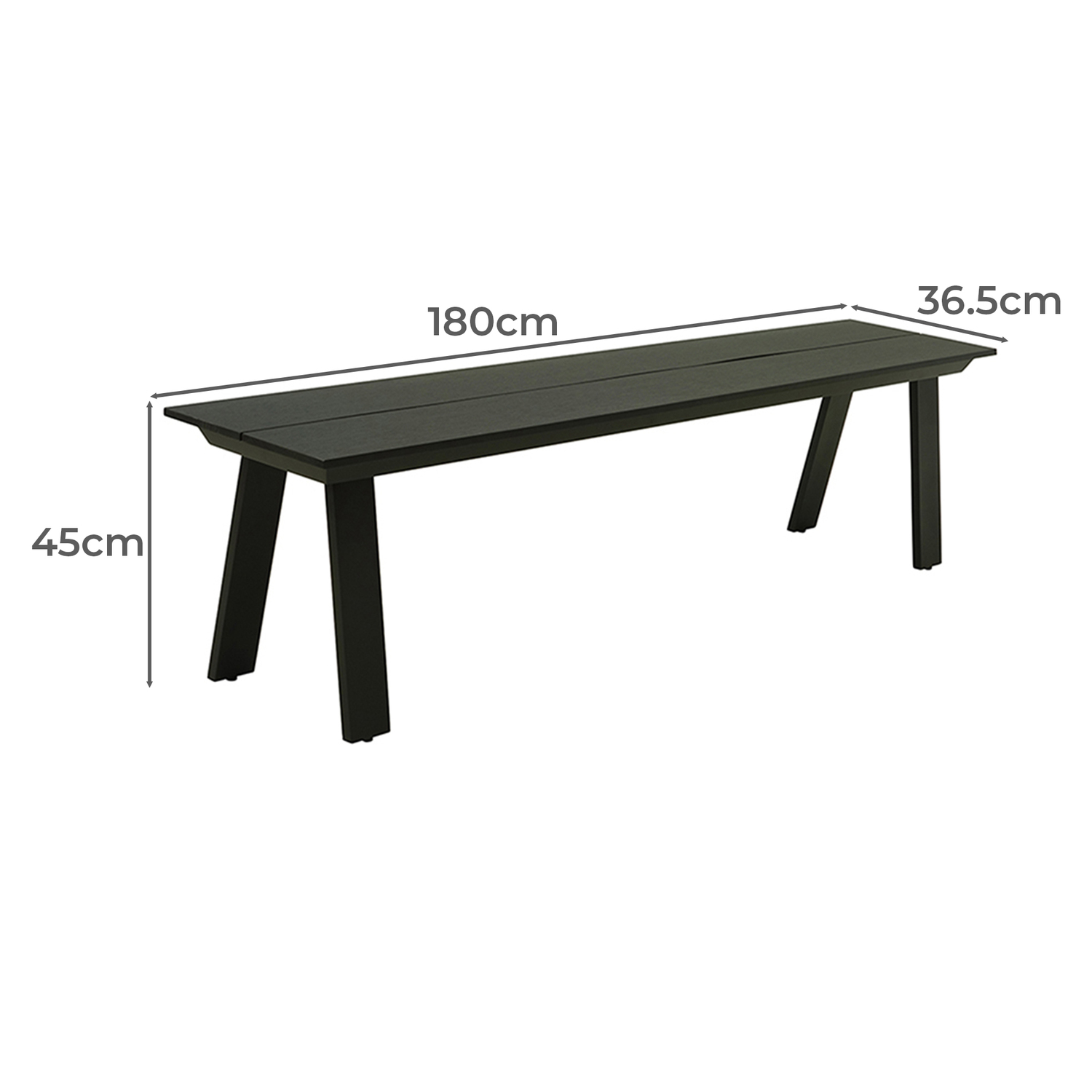 Onyx Outdoor Dining Bench