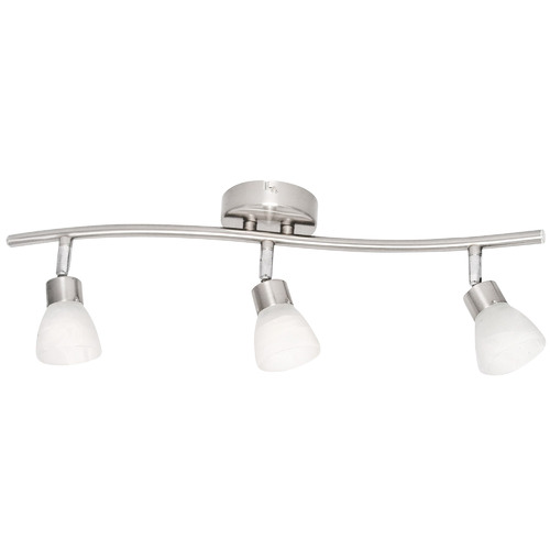 V M Imports White Alabaster 3 Light Halogen Track Light Reviews Temple Webster