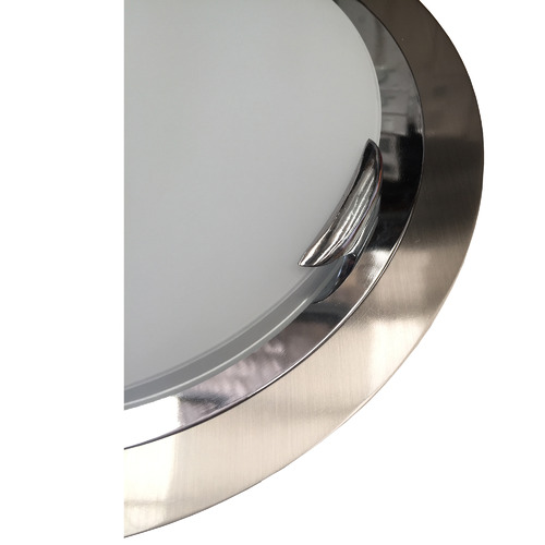 Tondo 100W Halogen Oyster in Satin Chrome