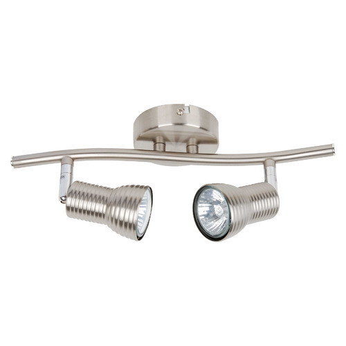 Alder 2 Light Brushed Chrome Spotlight The Build by Temple & ster