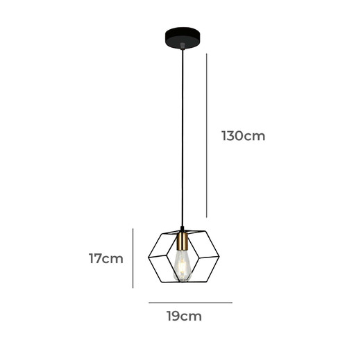 Sallust 1 Light Steel Pendant