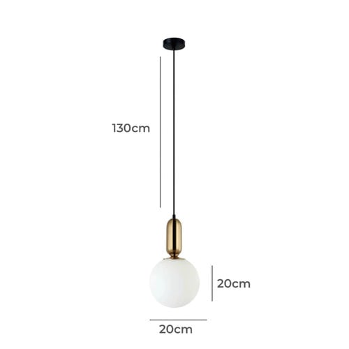 Titus Steel & Glass Pendant Light