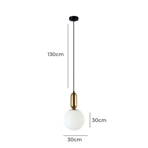 Saturn Pendant in Brushed Aluminium