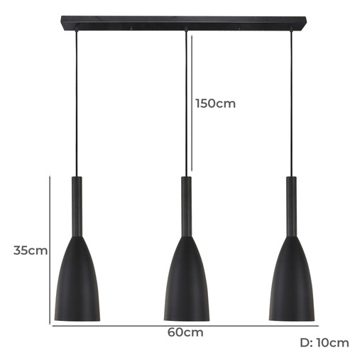 3 Light Urban Aluminium Pendant