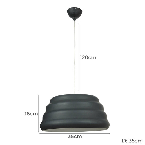 Miki Industrial Aluminium Pendant Light