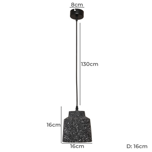 Gab Terrazzo Style Concrete Pendant Light