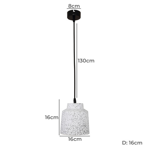 Gab Terrazzo Style Concrete Pendant Light