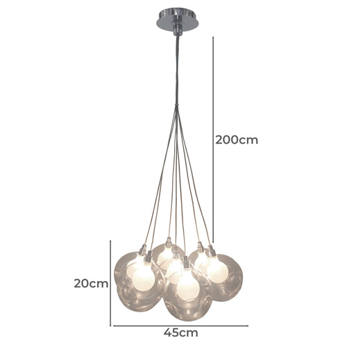 7 Light Bocci Replica Cluster Pendant