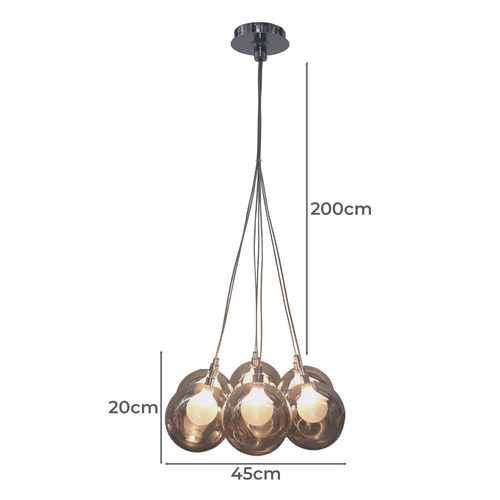 7 Light Bocci Replica Cluster Pendant