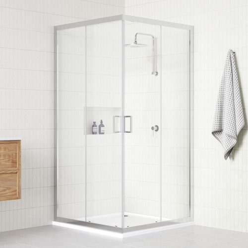 Corner Piers Glass Sliding Shower Screen