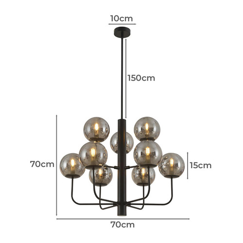 Clarie 9 Light Pendant