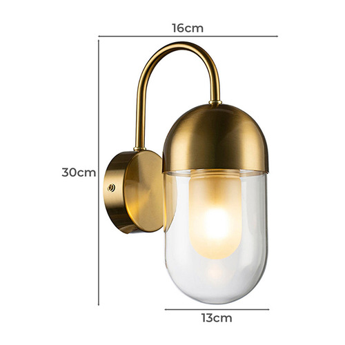 Venice 1 Light Glass Wall Light