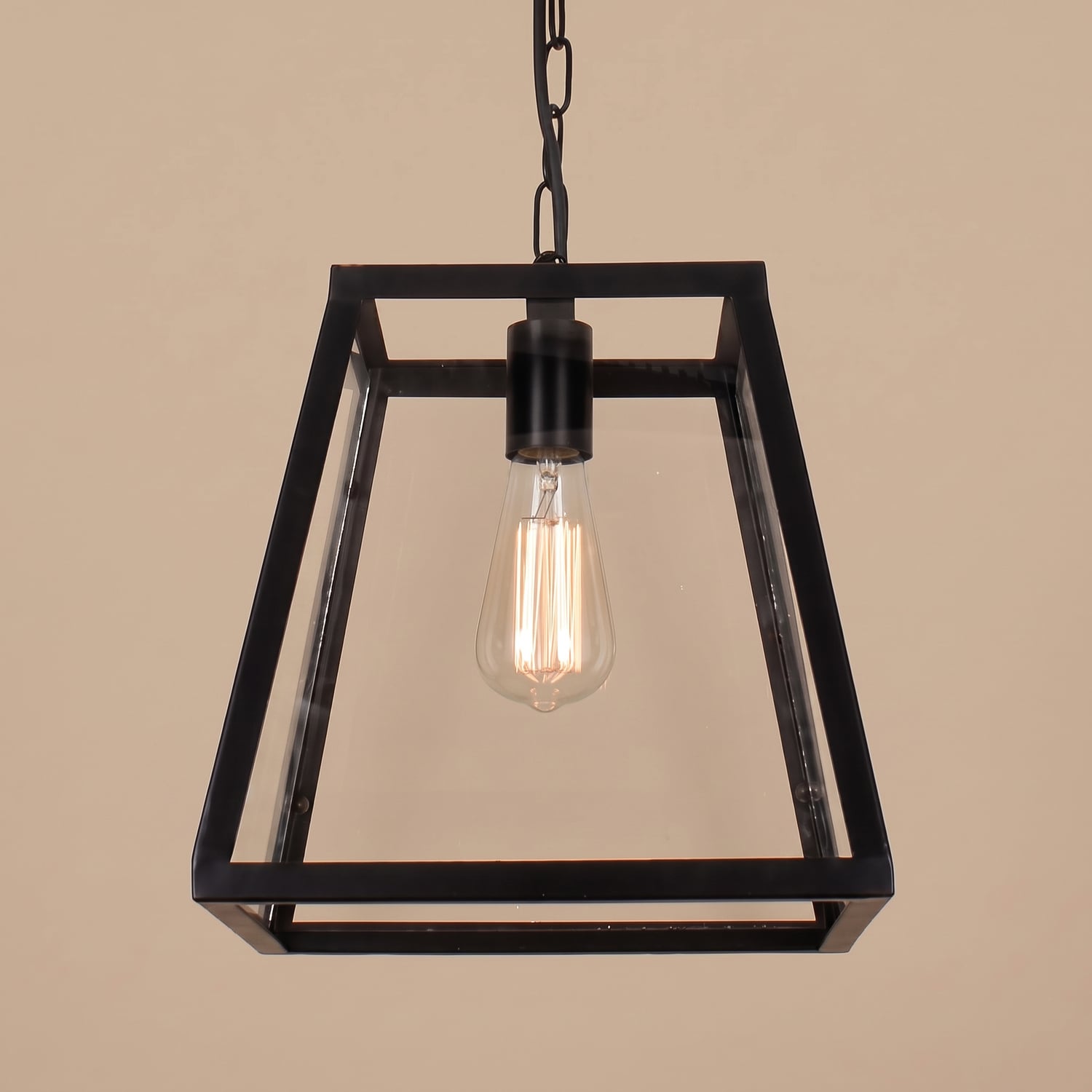 Creswick Vintage Glass Pane 1 Light Pendant