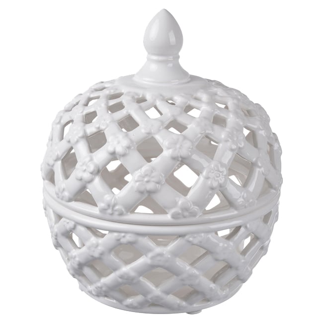 Elbe Ceramic Decorative Lidded Jar